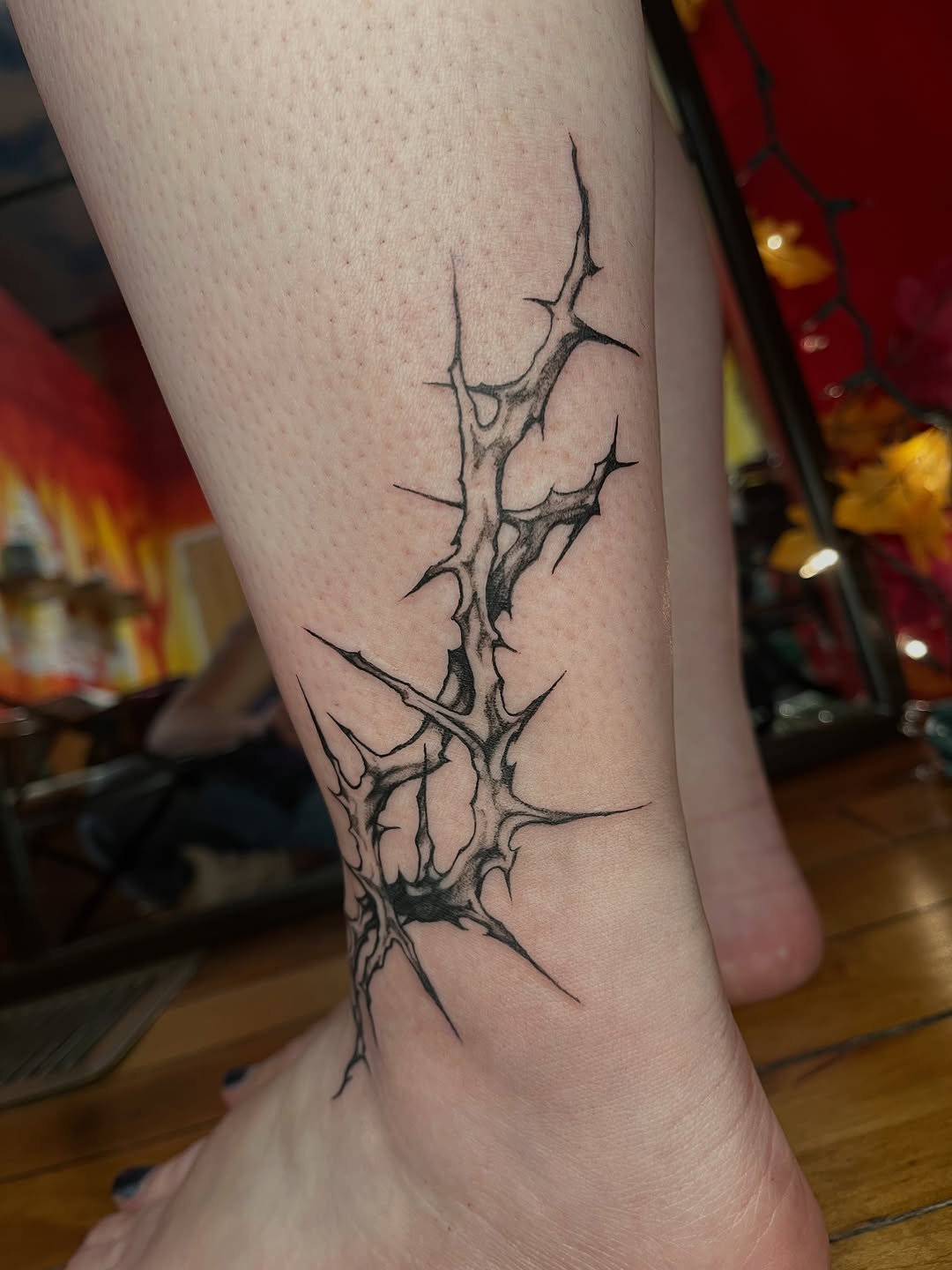 Tattoo by @zyprr_ — blackwork