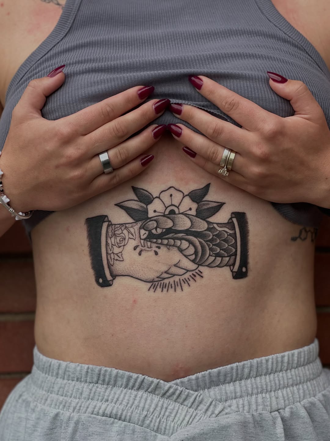 Tattoo by @natalierose.tattoo โ american_traditional, black_and_grey