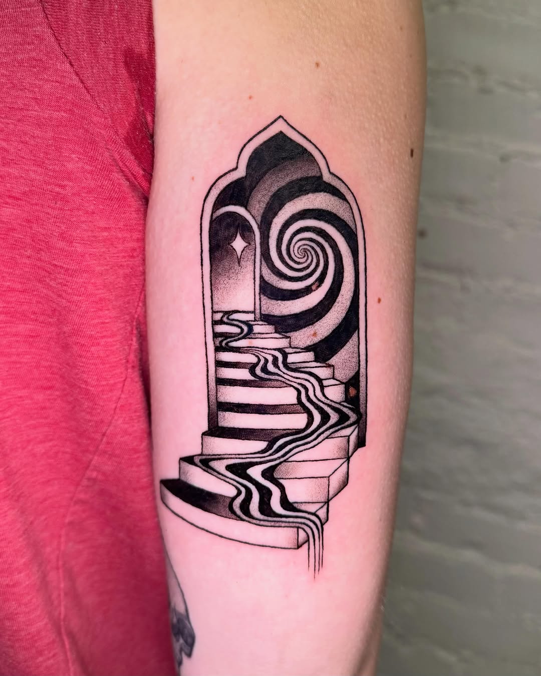 Tattoo by @erinblaney_tattoo β illustrative, black_and_grey