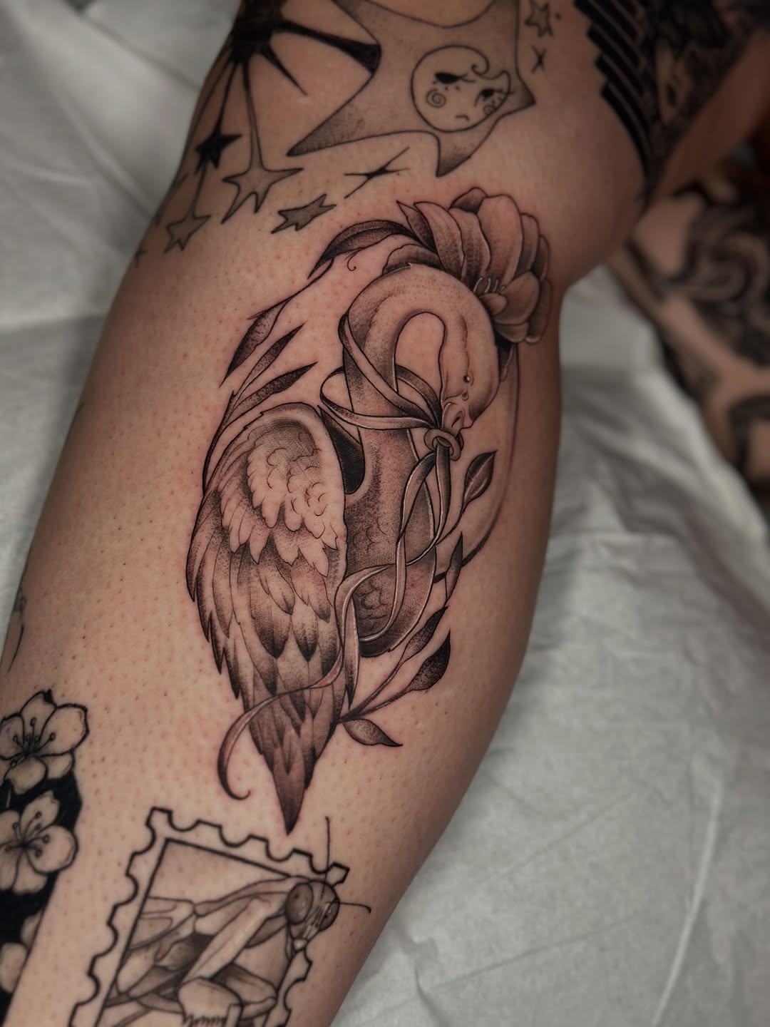 Tattoo by @coldbratpokes — black_and_grey, realism