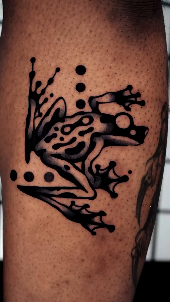 Tattoo by @hunter.haze.tattoos — blackwork