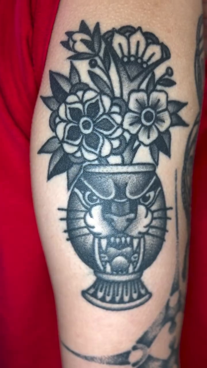 Tattoo by @ramsie_atc — american_traditional, black_and_grey