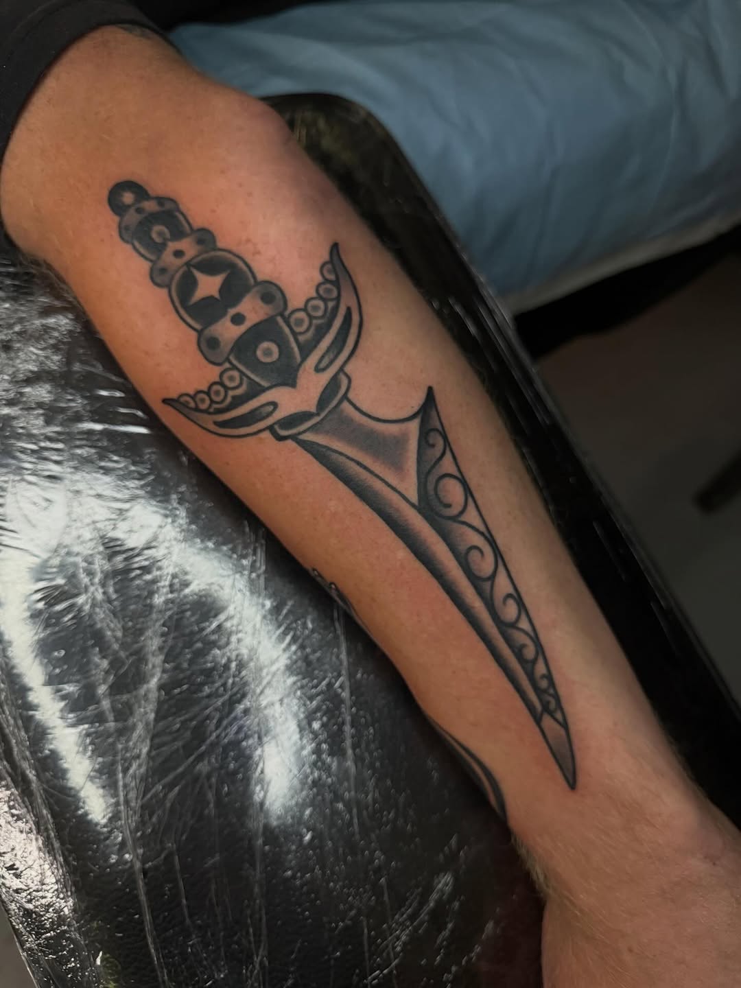 Tattoo by @stephen.reaves.92 — american_traditional, black_and_grey