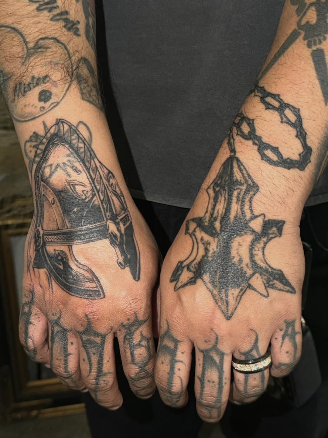 Tattoo by @anthnybr — blackwork