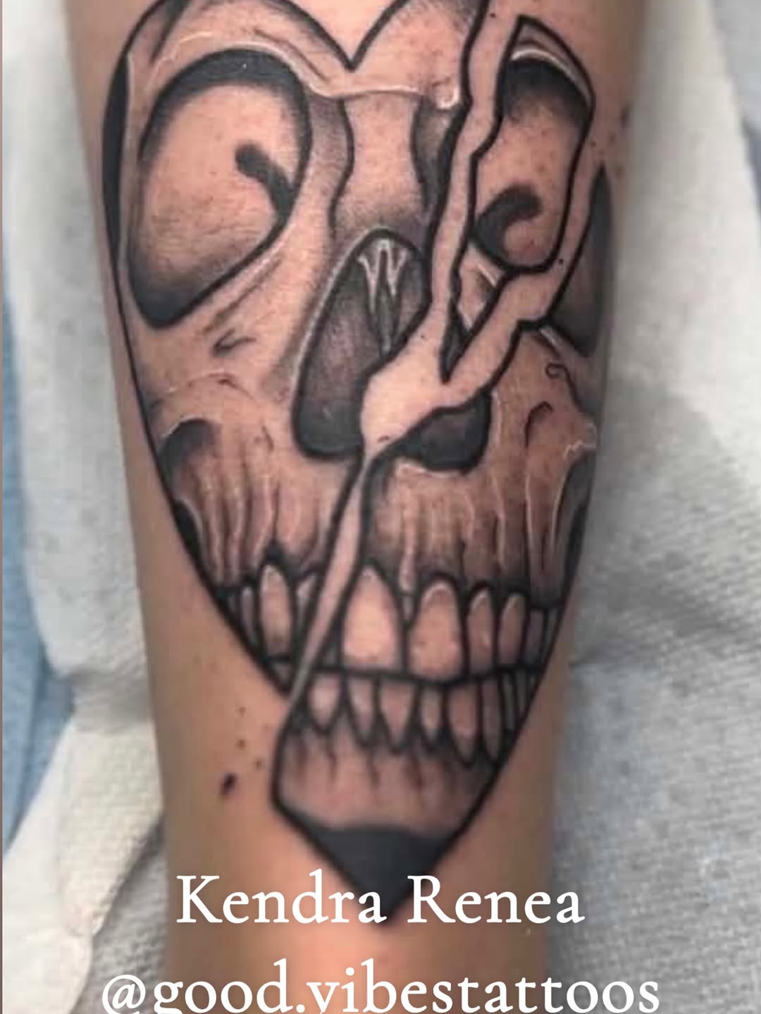 Tattoo by @oliviasuzannetattoos โ black_and_grey, realism
