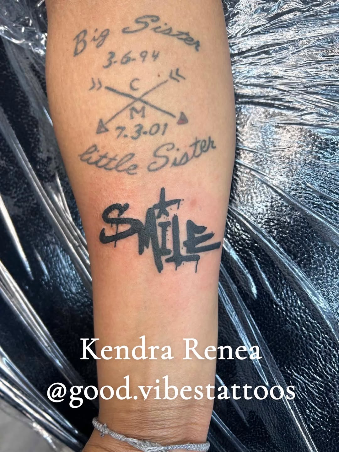 Tattoo by @oliviasuzannetattoos โ lettering_script