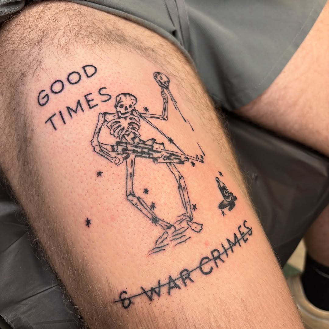 Tattoo by @jeffrileytattoo — ignorant, lettering_script