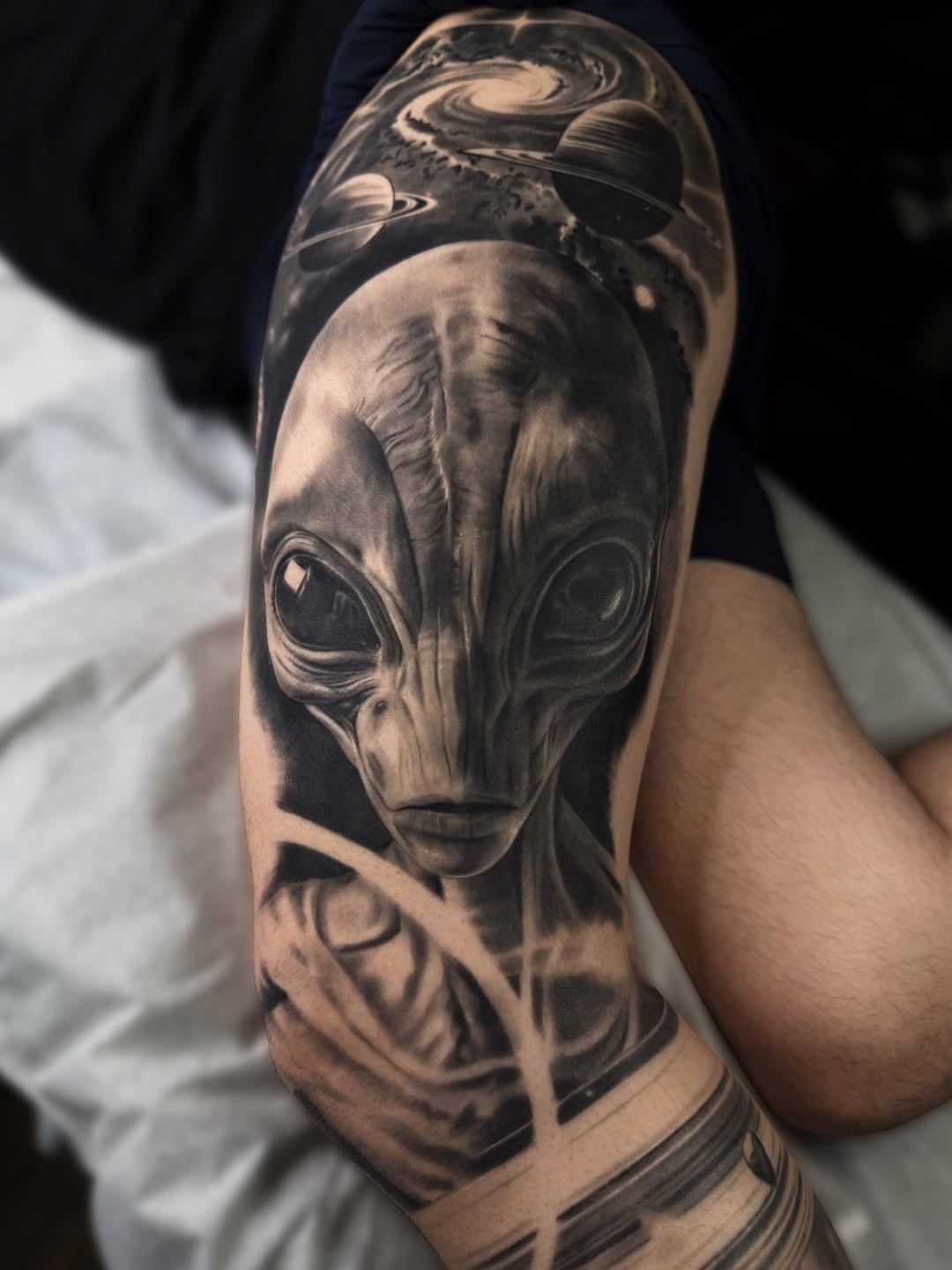 Tattoo by @gabpolflit_tattooartist β realism, black_and_grey