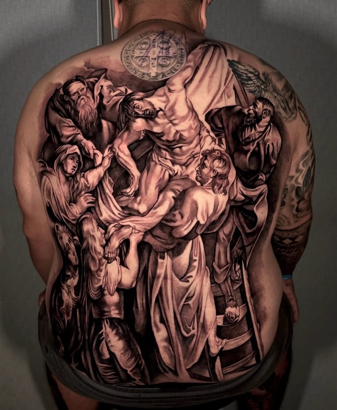 Tattoo by @gionastarace_tattoo โ realism, black_and_grey