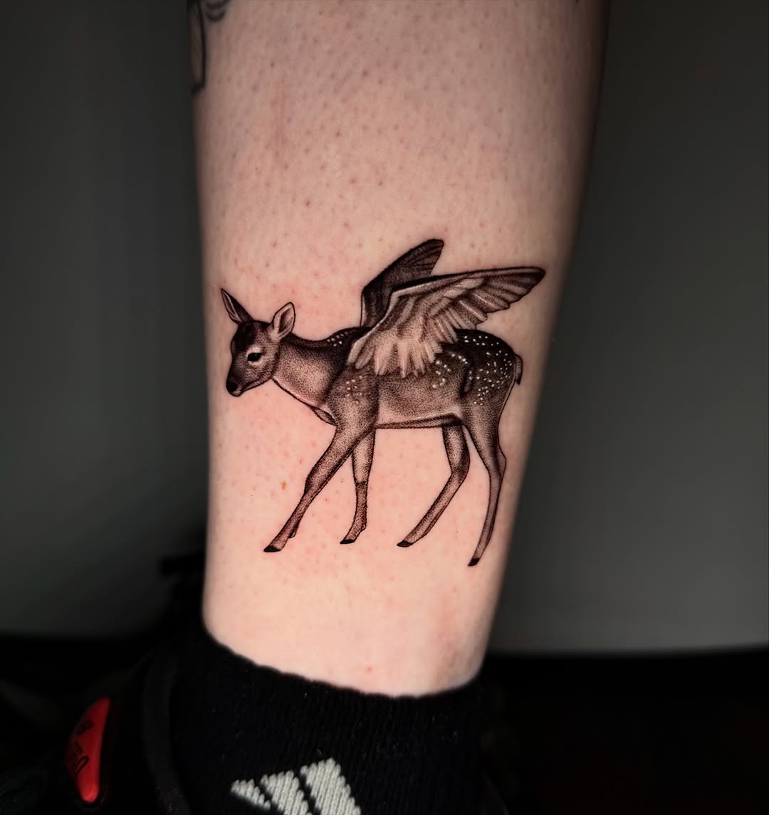 Tattoo by @alluringisa β realism, black_and_grey