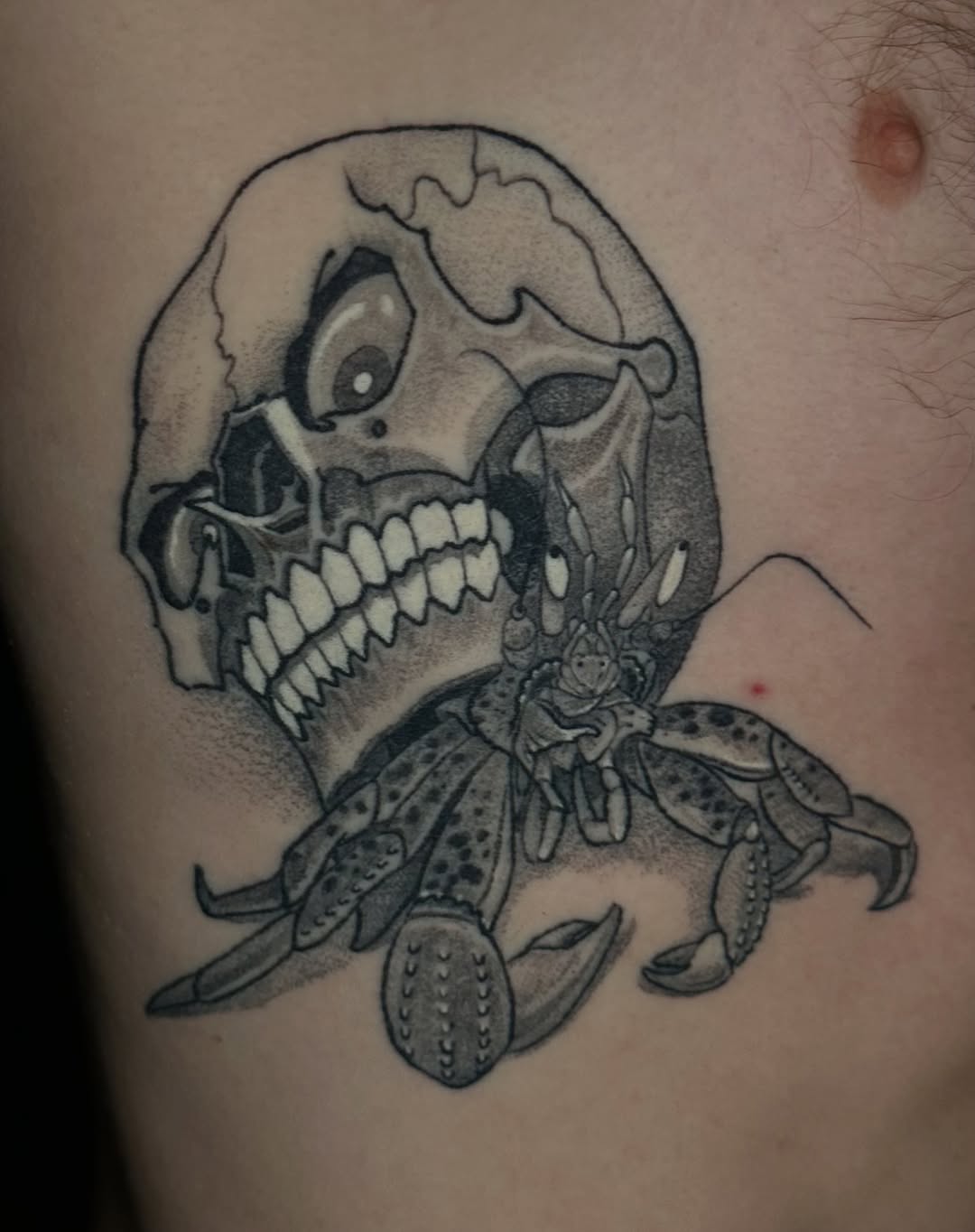 Tattoo by @tylerwhitlock10kwt — black_and_grey, dark_realism