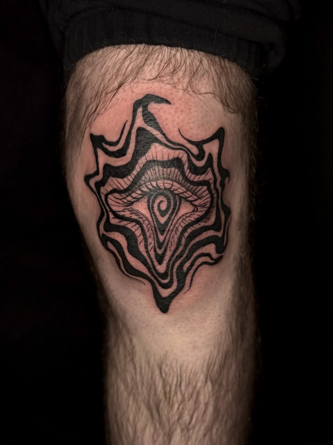 Tattoo by @tattylongleg — blackwork