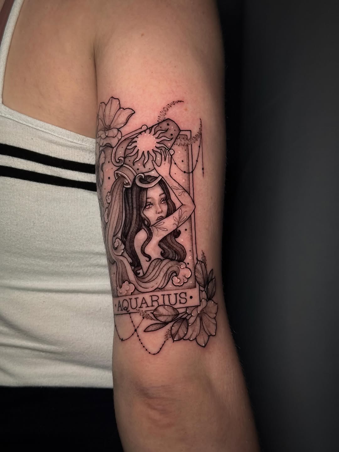 Tattoo by @andyrose_tattoo — illustrative, black_and_grey