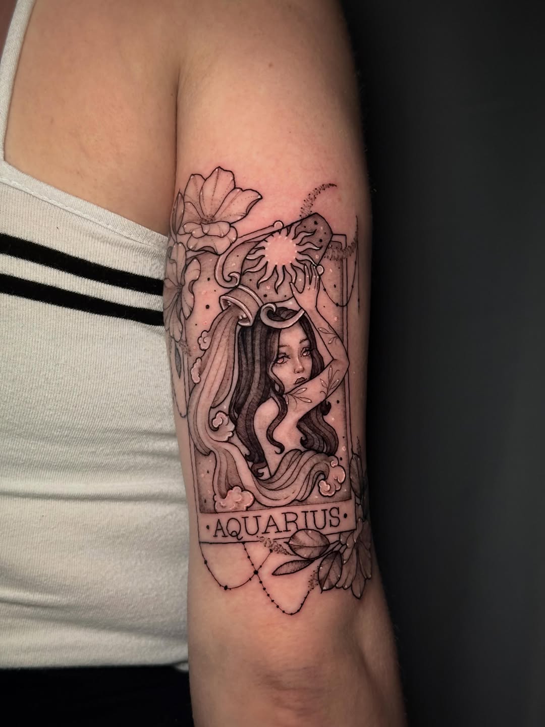 Tattoo by @andyrose_tattoo — illustrative, black_and_grey