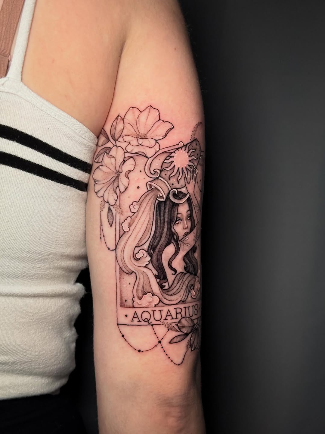 Tattoo by @andyrose_tattoo — illustrative, black_and_grey