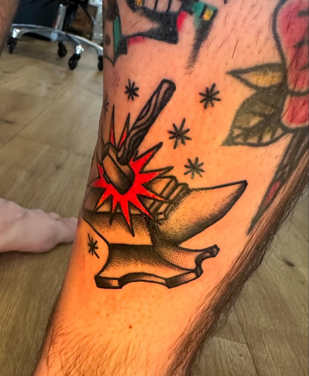 Tattoo by @art_by_woods — american_traditional, illustrative