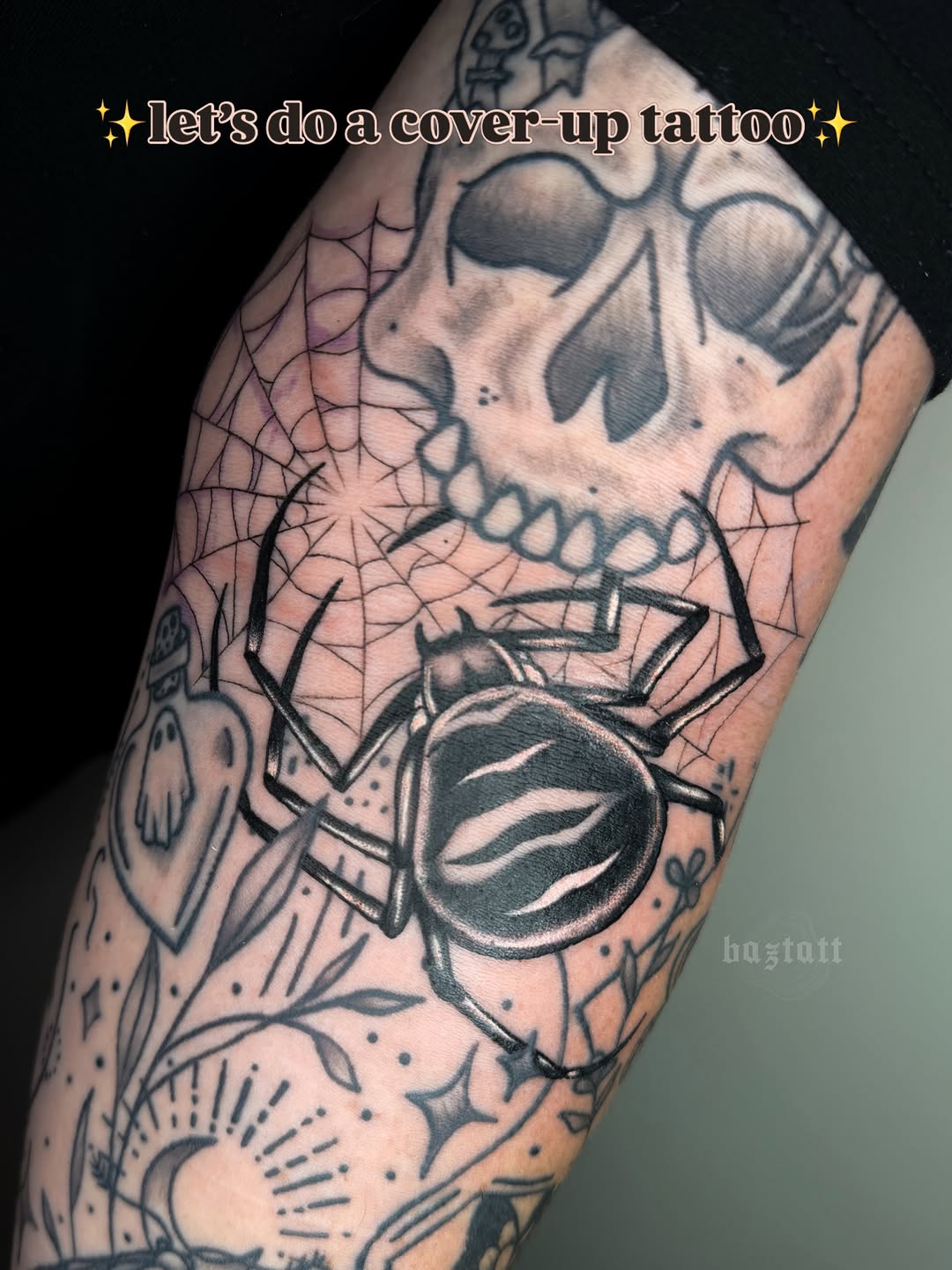Tattoo by @baztatt — blackwork