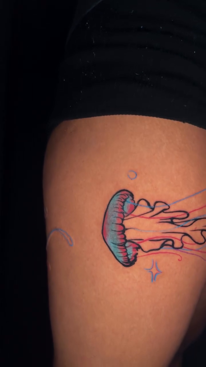 Tattoo by @inkbyflower — fine_line, color