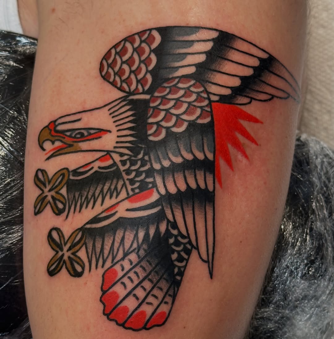 Tattoo by @lingerfeldtx — american_traditional, illustrative