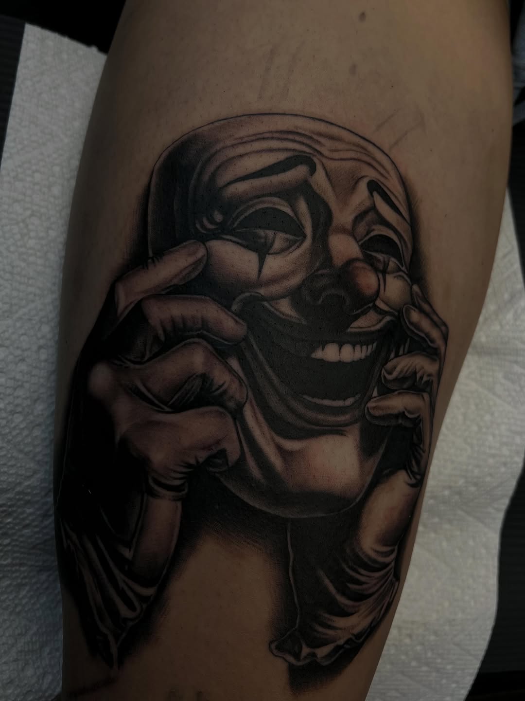 Tattoo by @donhugotattoo โ realism, dark_realism