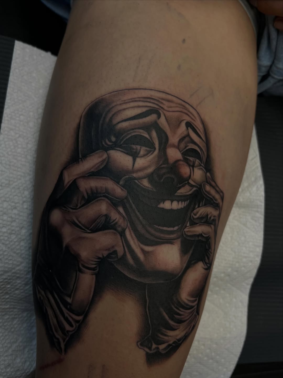 Tattoo by @donhugotattoo โ realism, dark_realism