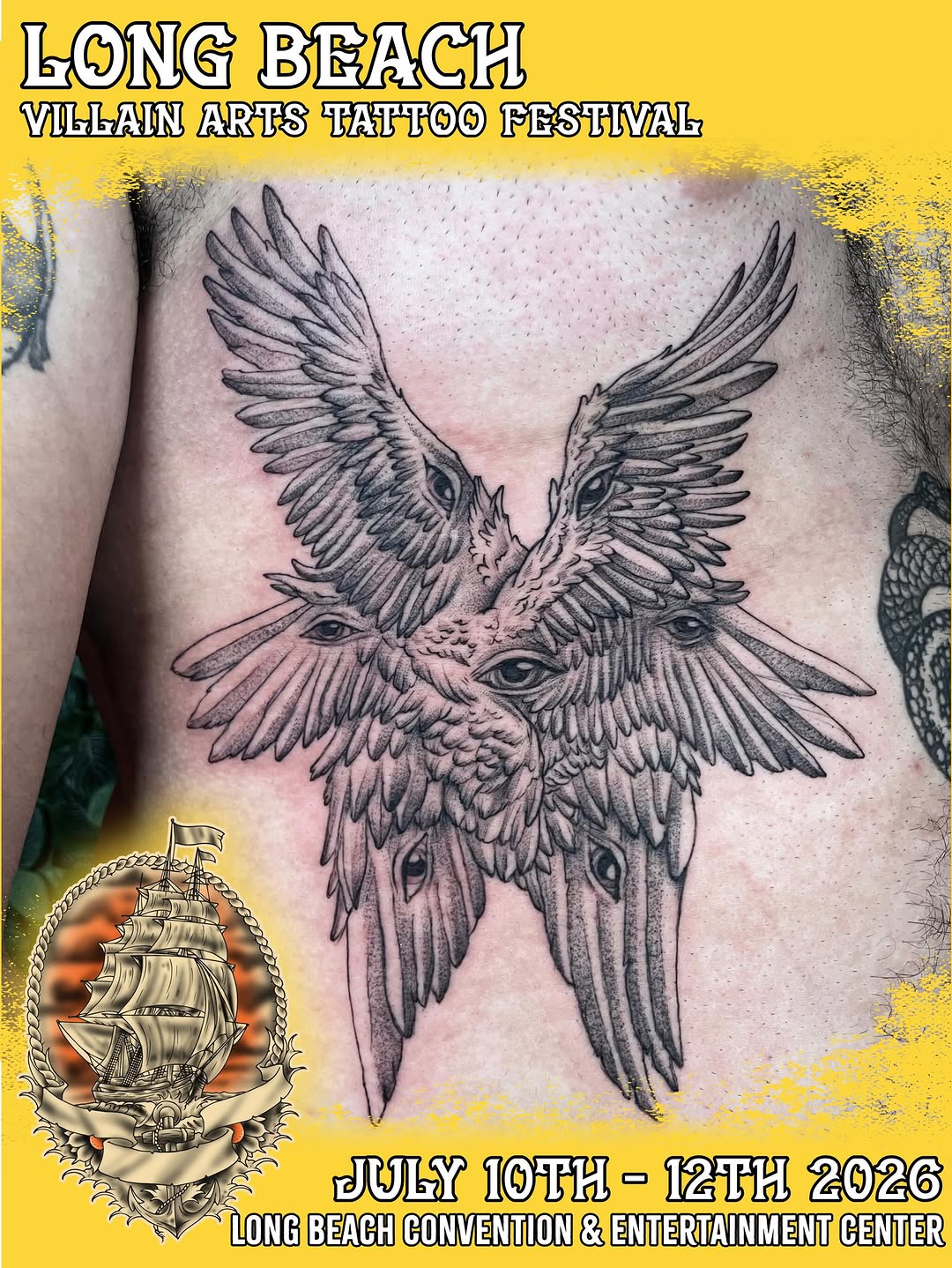 Tattoo by @pineneedlestattoo — black_and_grey, dark_realism