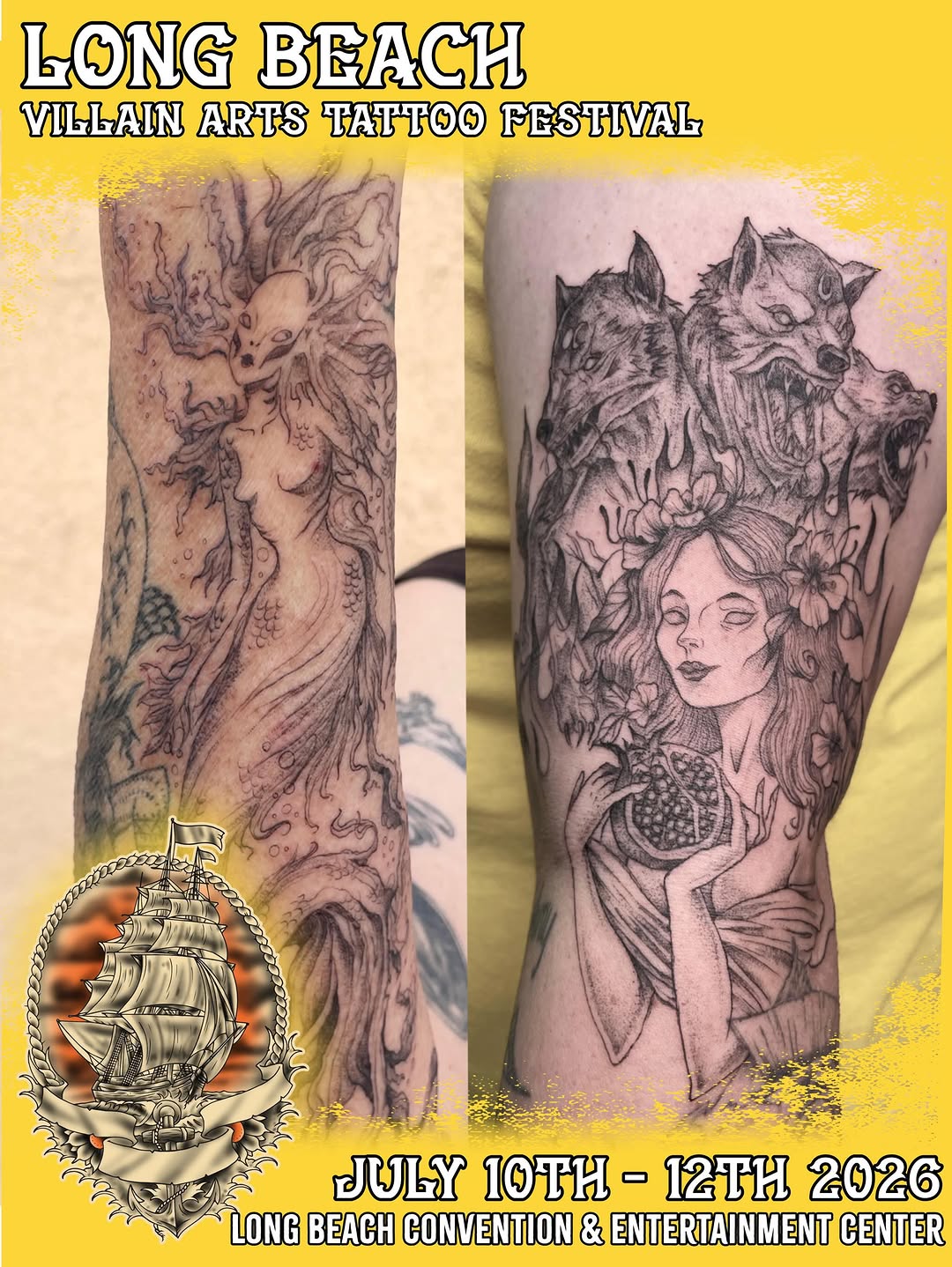 Tattoo by @pineneedlestattoo — black_and_grey, illustrative