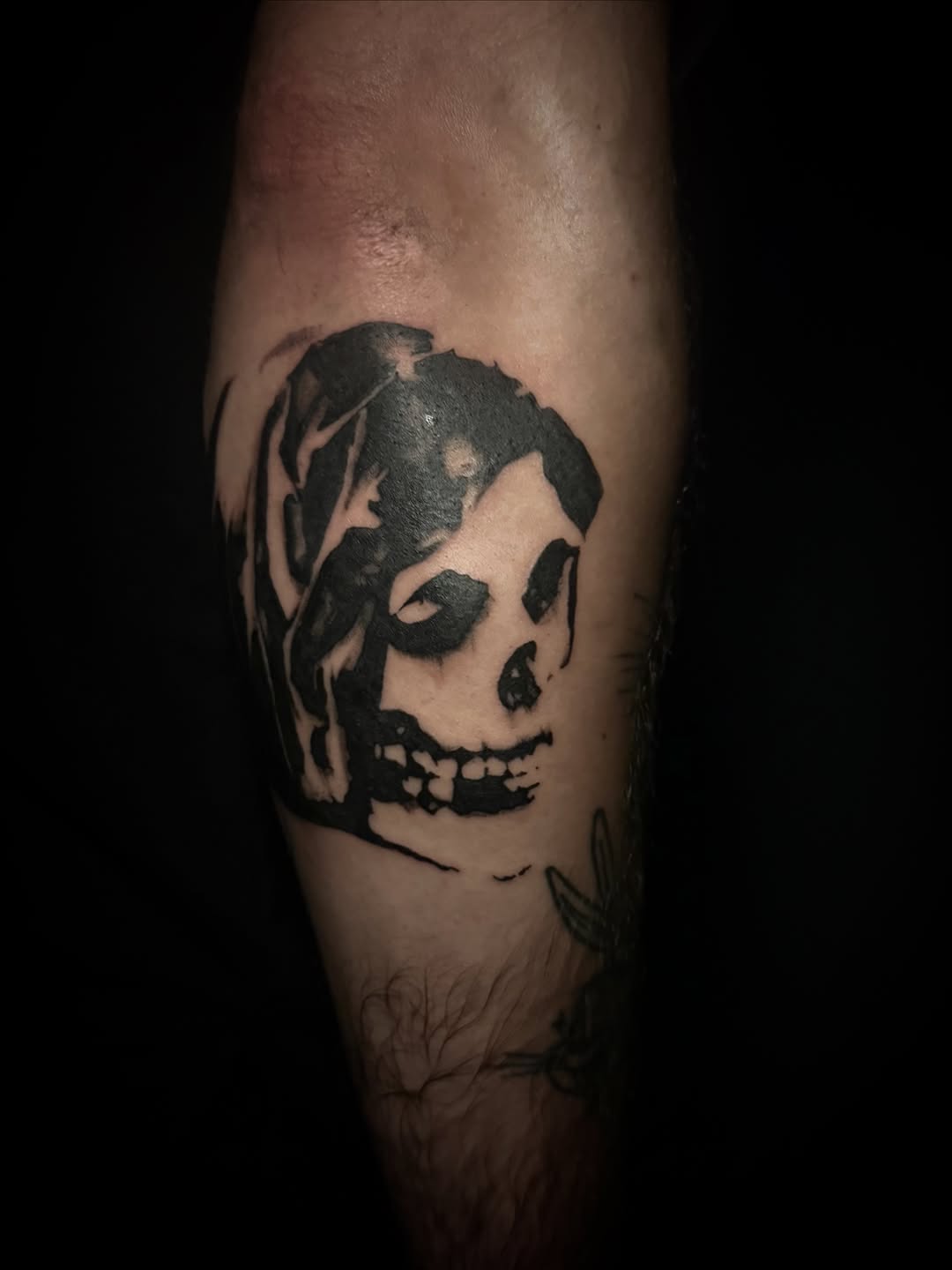 Tattoo by @halfwit__ — blackwork