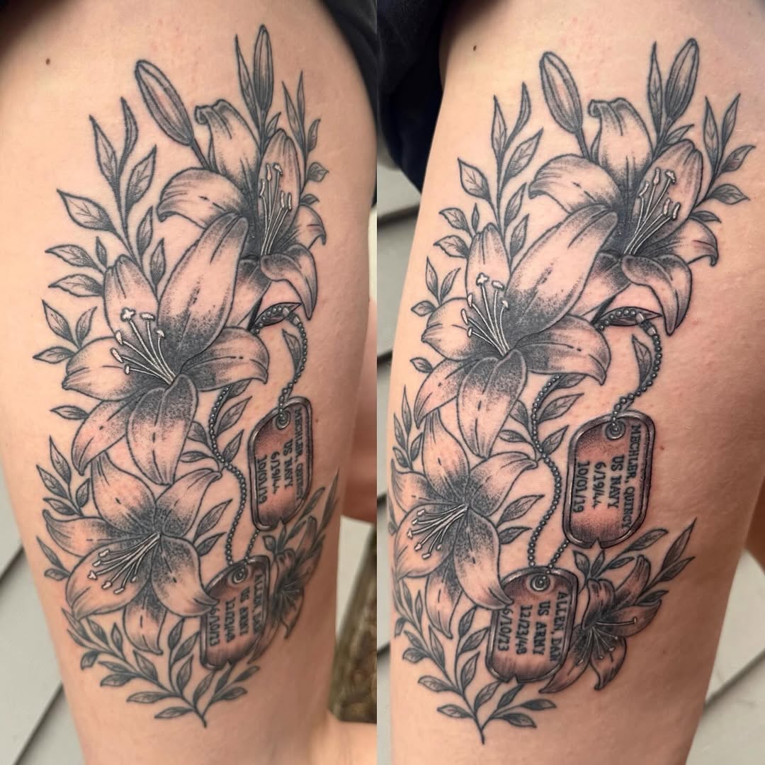Tattoo by @splat_ter — black_and_grey, realism