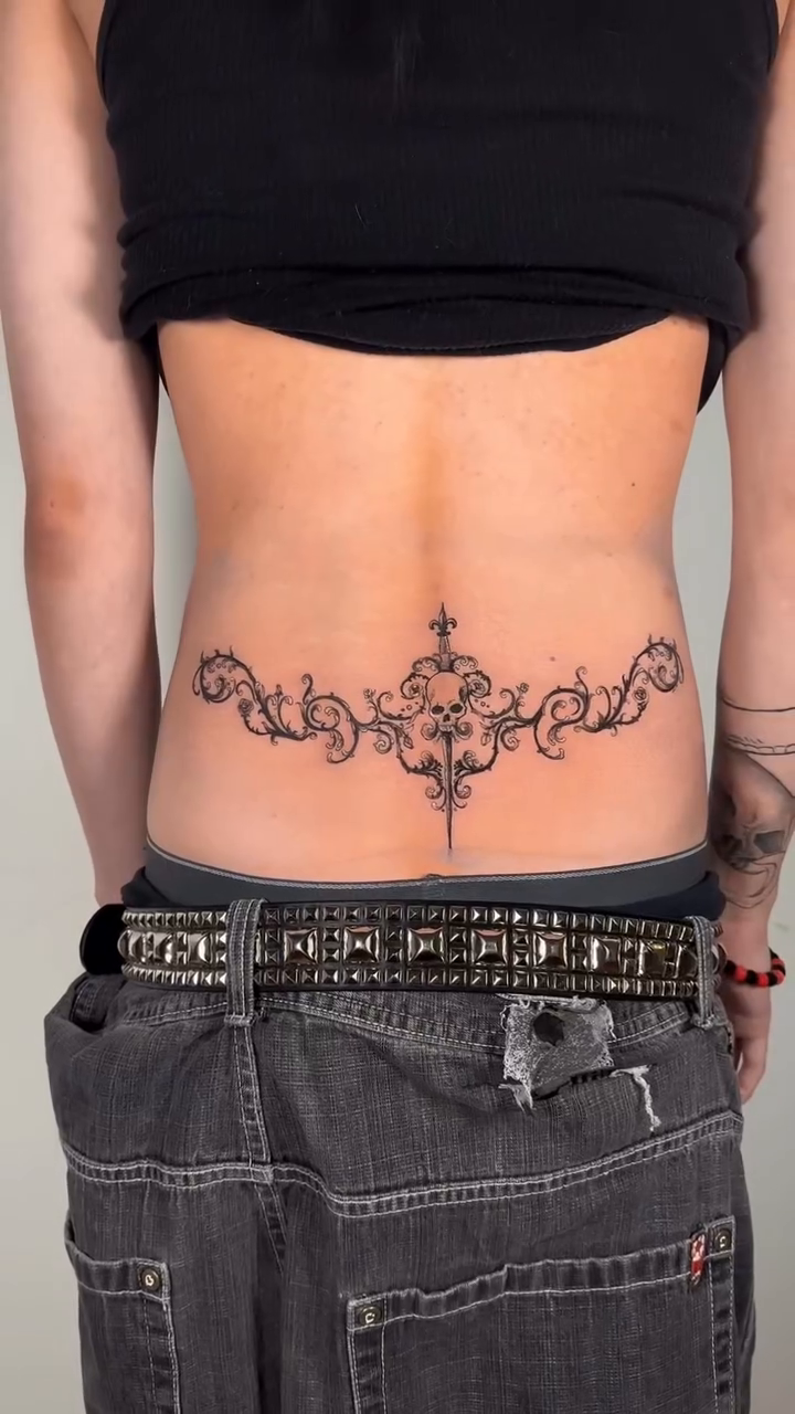 Tattoo by @juuls.ink — illustrative, ornamental