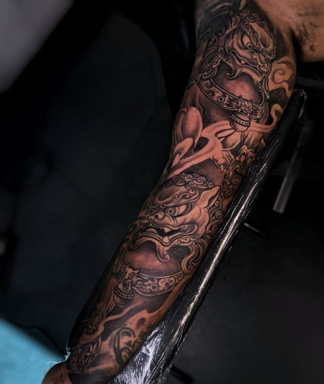 Tattoo by @melissaa_lotuss — japanese_irezumi, black_and_grey