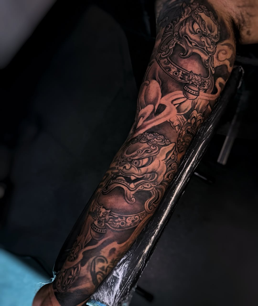 Tattoo by @melissaa_lotuss — japanese_irezumi, black_and_grey