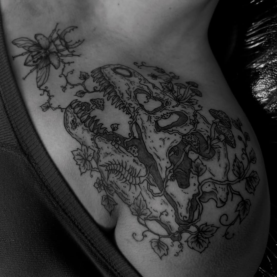 Tattoo by @amaralyonstattoo — black_and_grey
