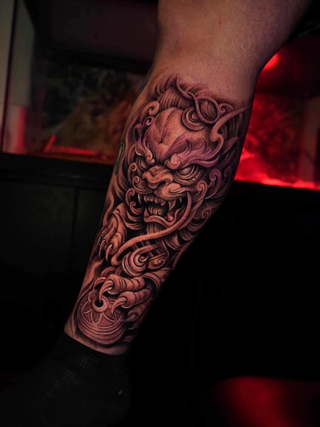 Tattoo by @estevez.ink — japanese_irezumi, black_and_grey