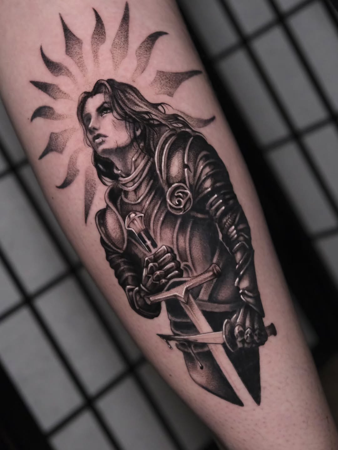 Tattoo by @graywashtash — black_and_grey