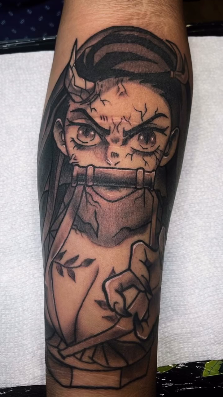Tattoo by @monstroink — anime