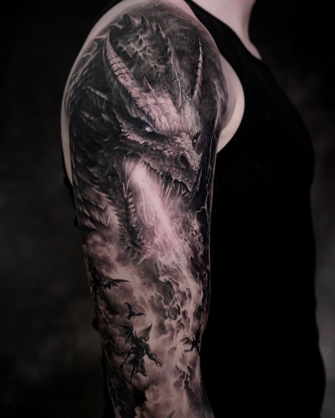 Tattoo by @sean_tattoos β realism, black_and_grey