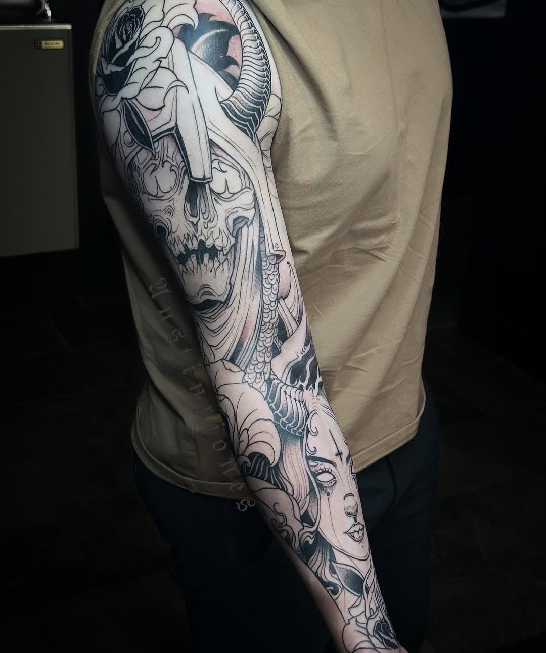 Tattoo by @austinxjones β blackwork, illustrative