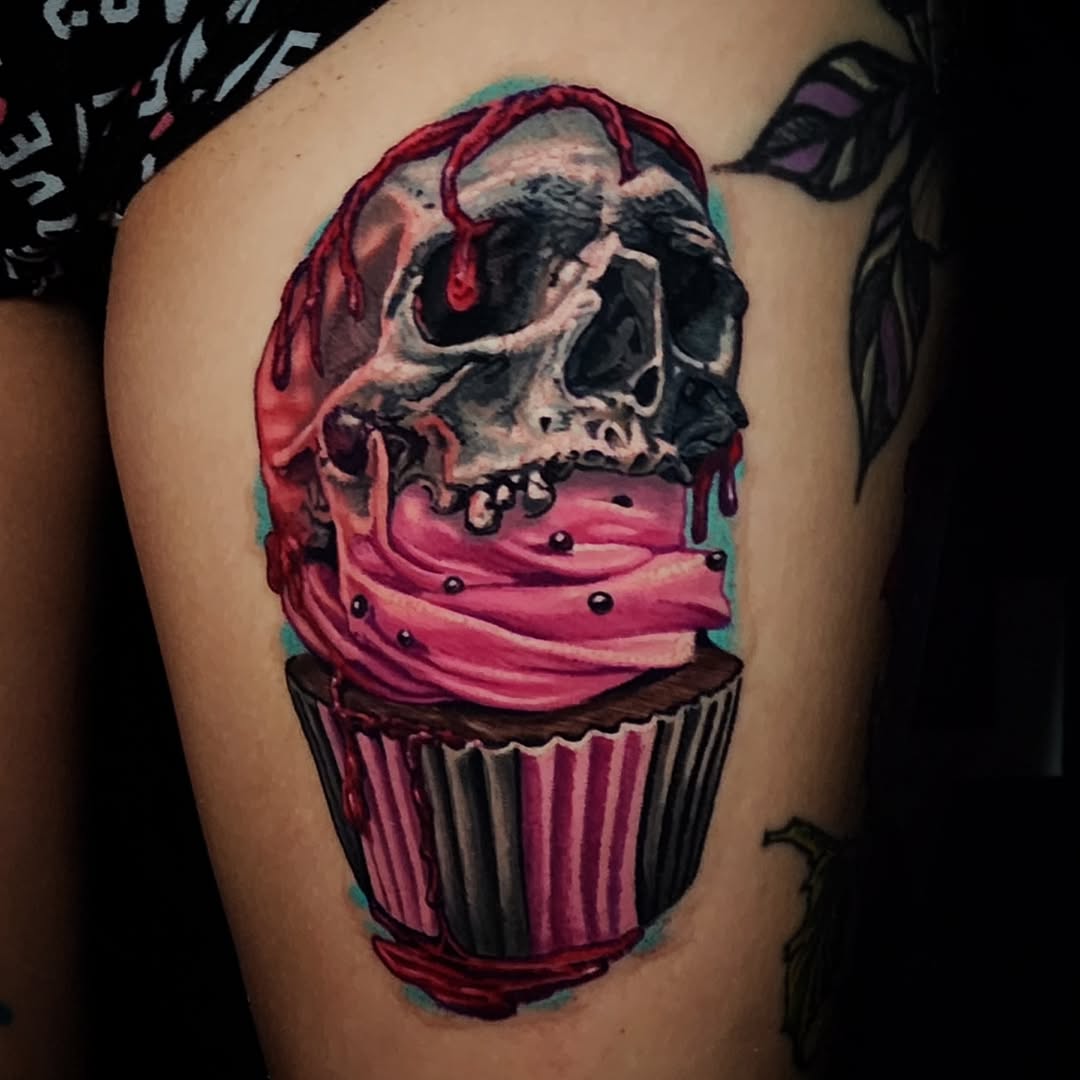 Tattoo by @adamaguastattoos — realism, dark_realism