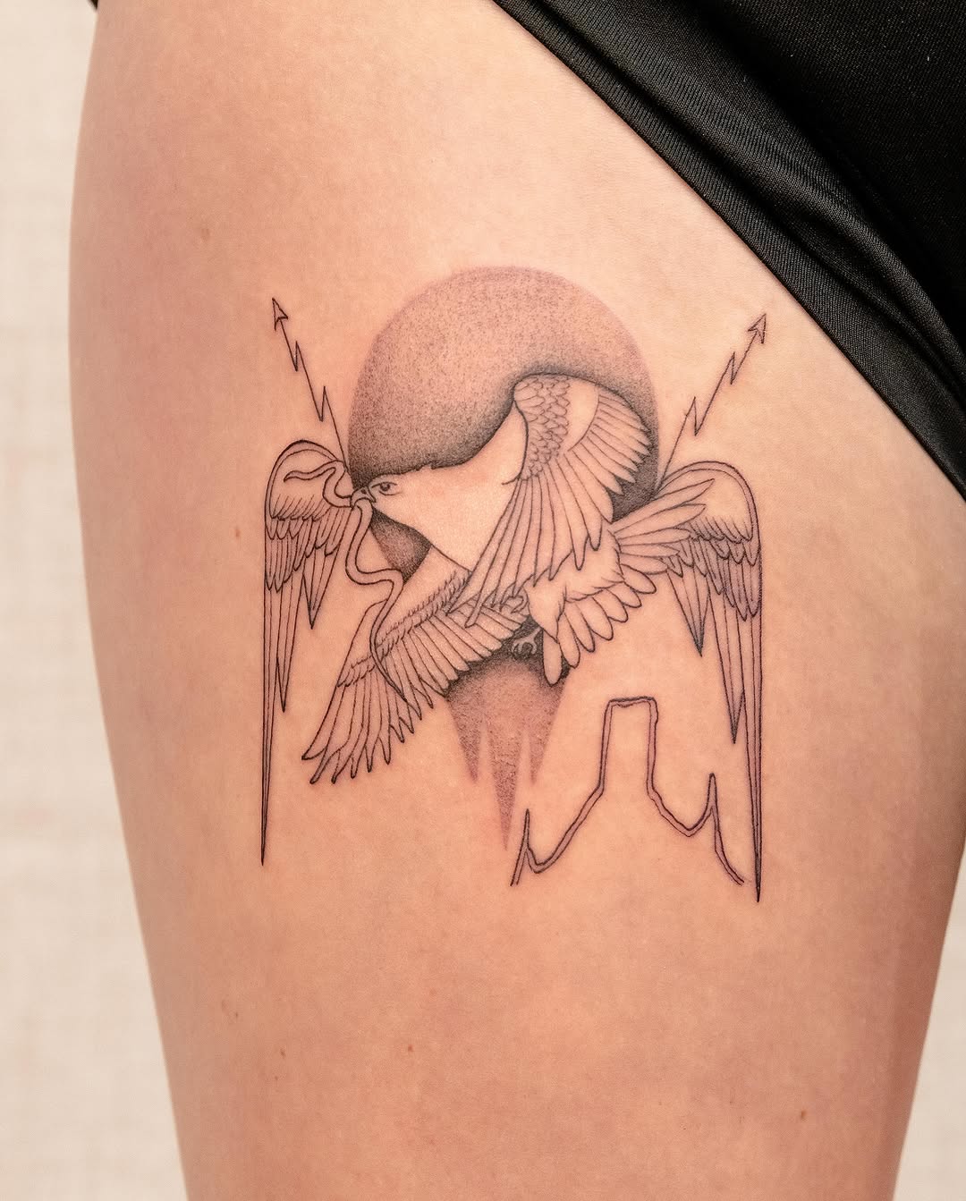 Tattoo by @koko.inker.houston β fine_line, black_and_grey