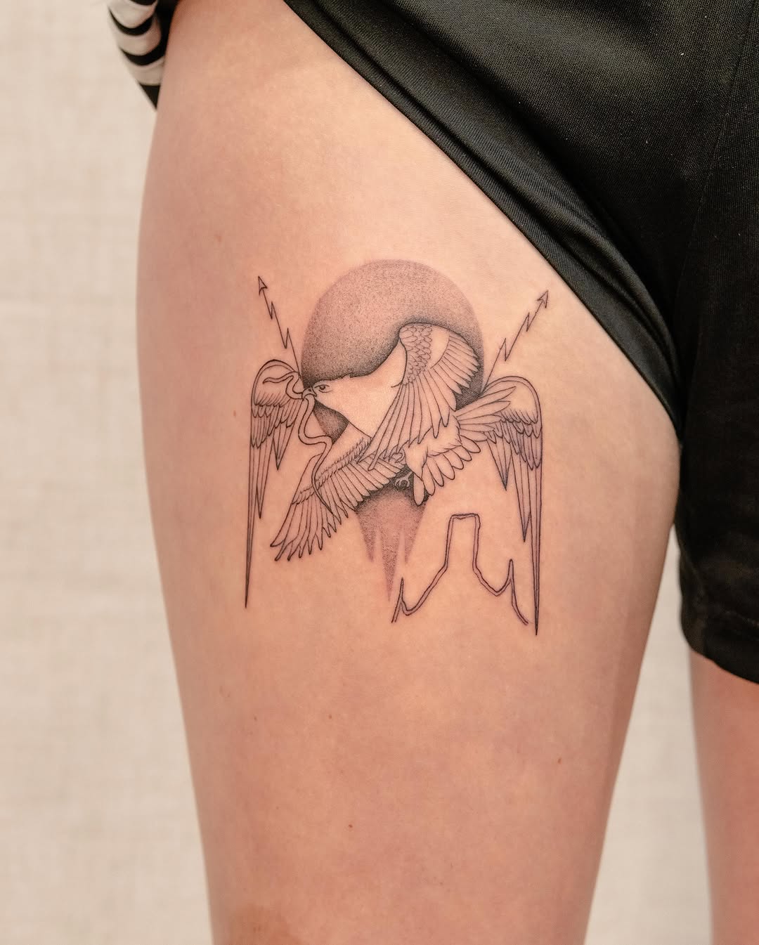 Tattoo by @koko.inker.houston β fine_line, black_and_grey