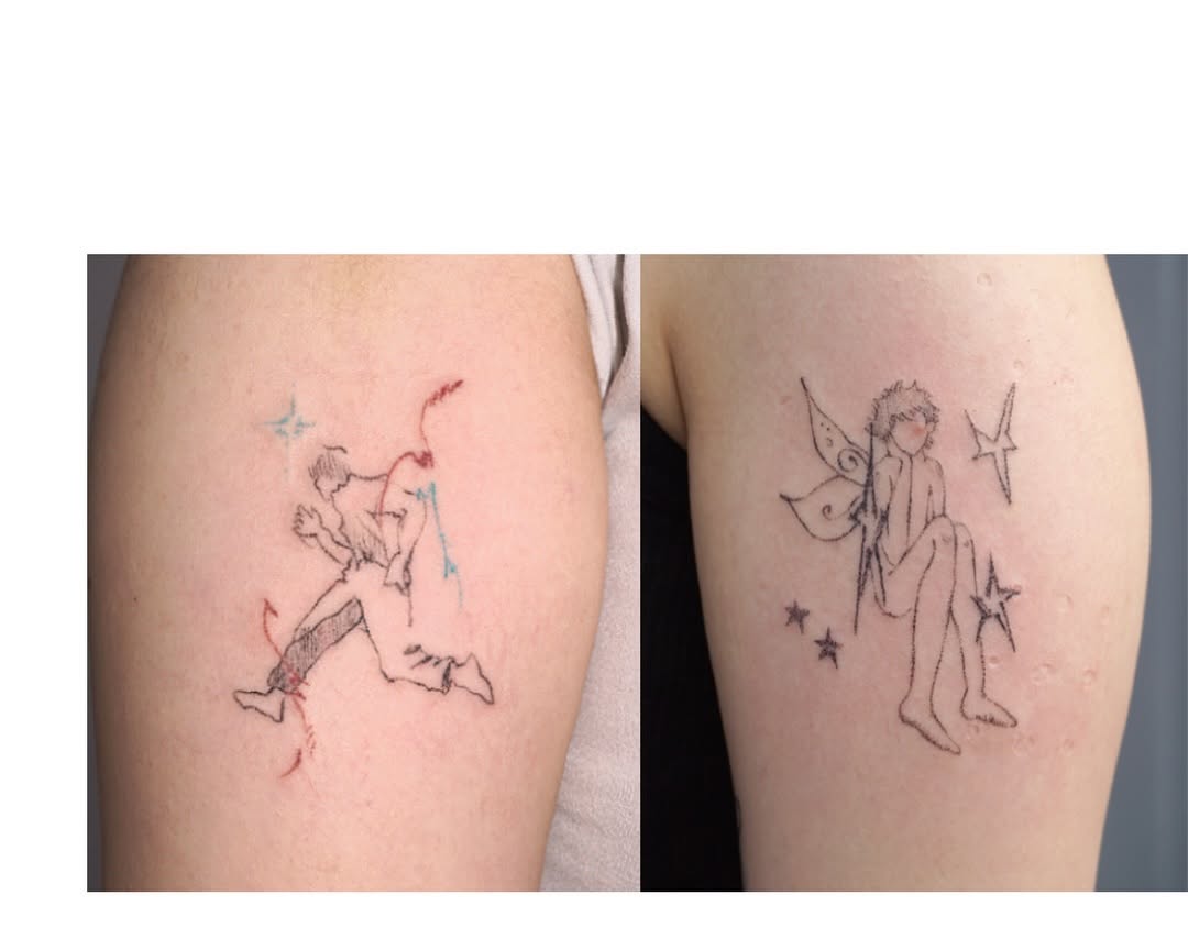 Tattoo by @011poke — fine_line, sketch