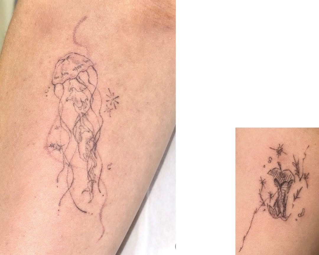 Tattoo by @011poke — fine_line, sketch