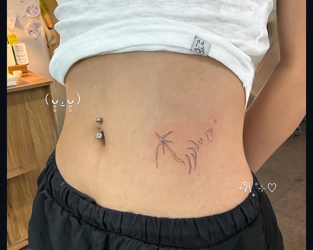 Tattoo by @011poke — fine_line, minimalist