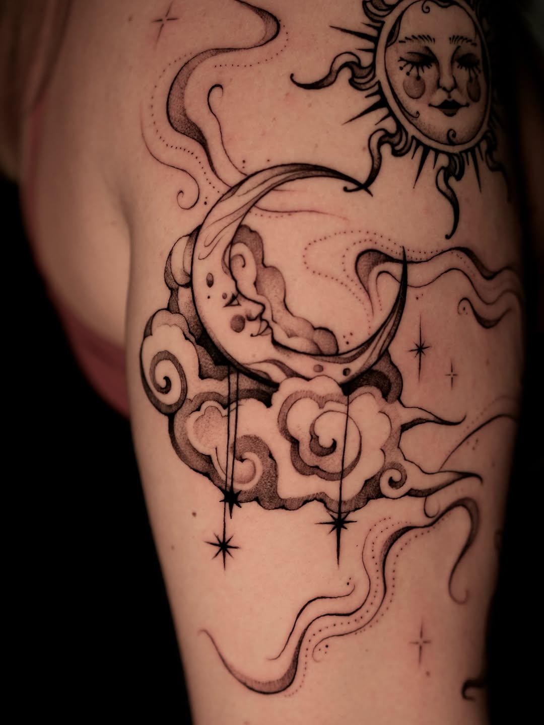 Tattoo by @williammeyertattoo โ black_and_grey, dotwork