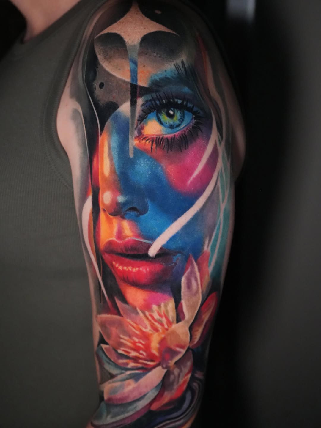 Tattoo by @theresa_cervantes_ — realism, trash_polka