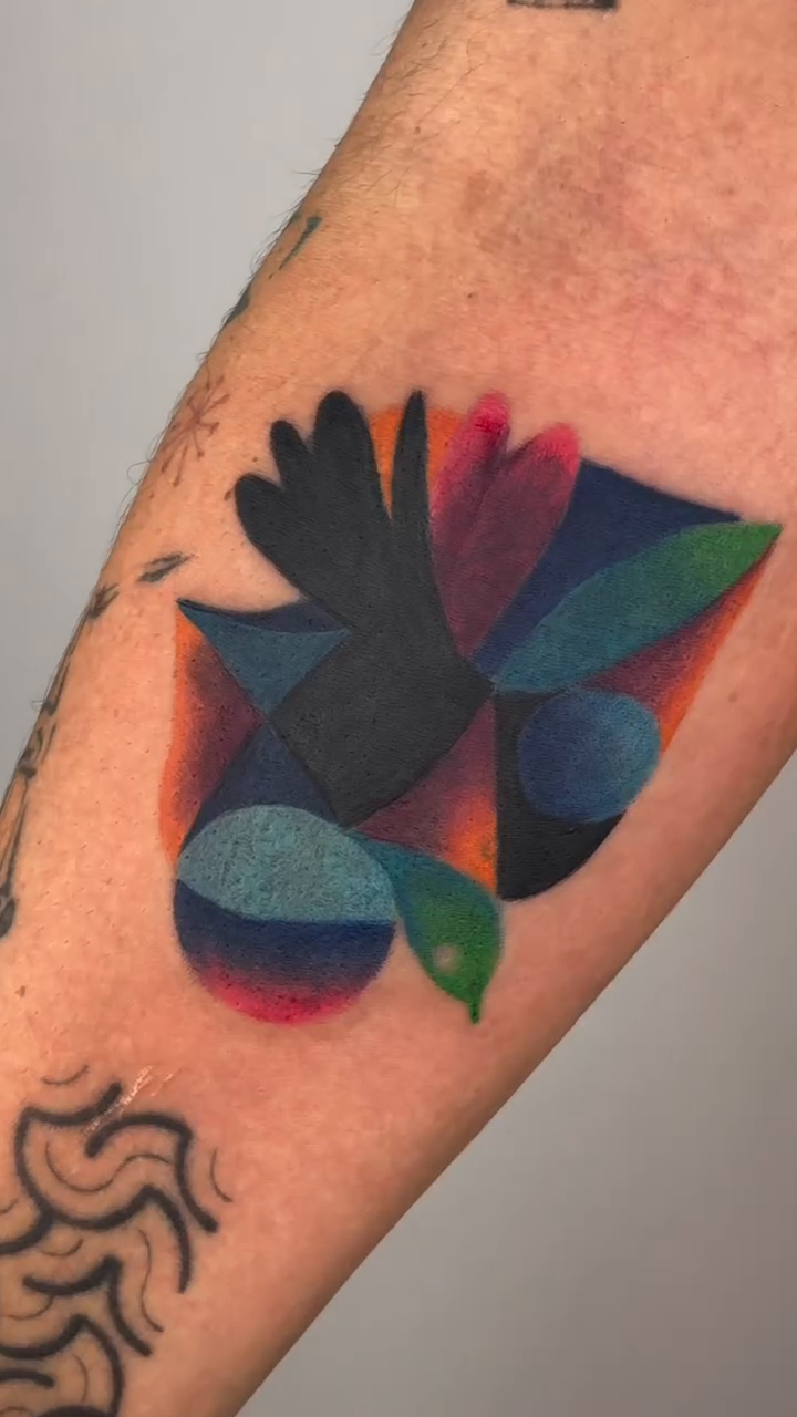 Tattoo by @juliatatua — geometric, blackwork