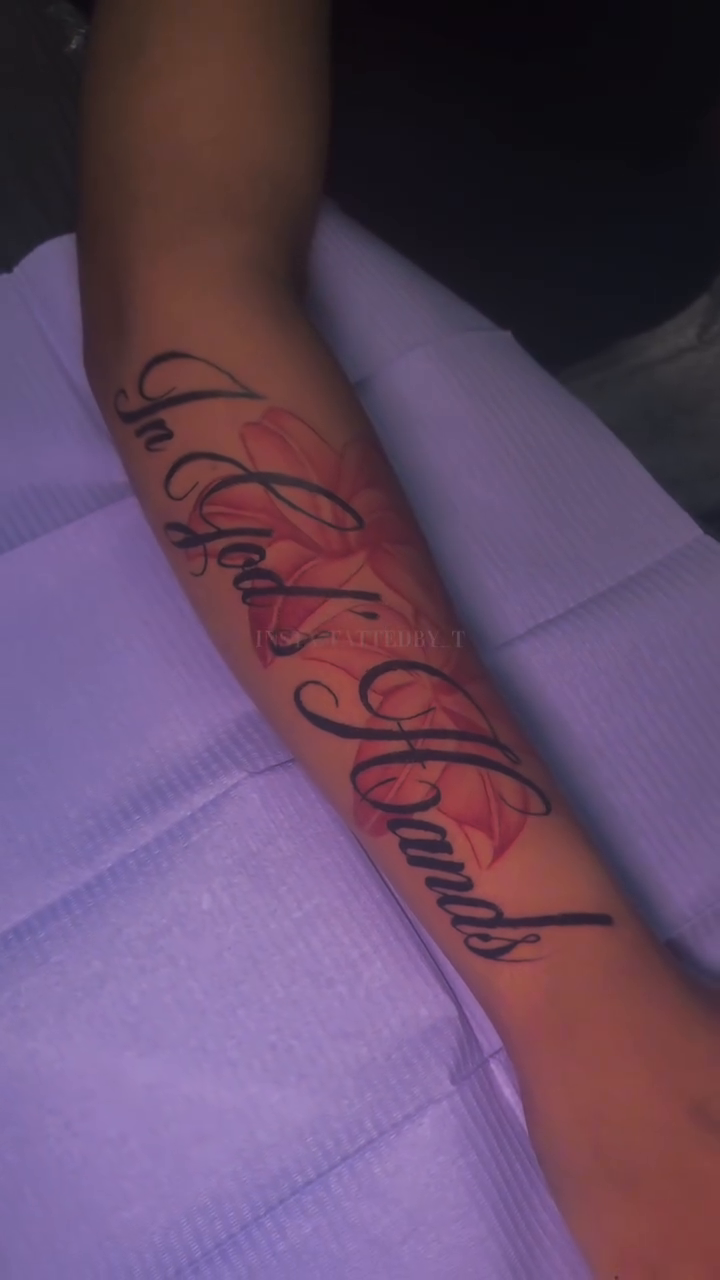 Tattoo by @tattedby_t โ lettering_script