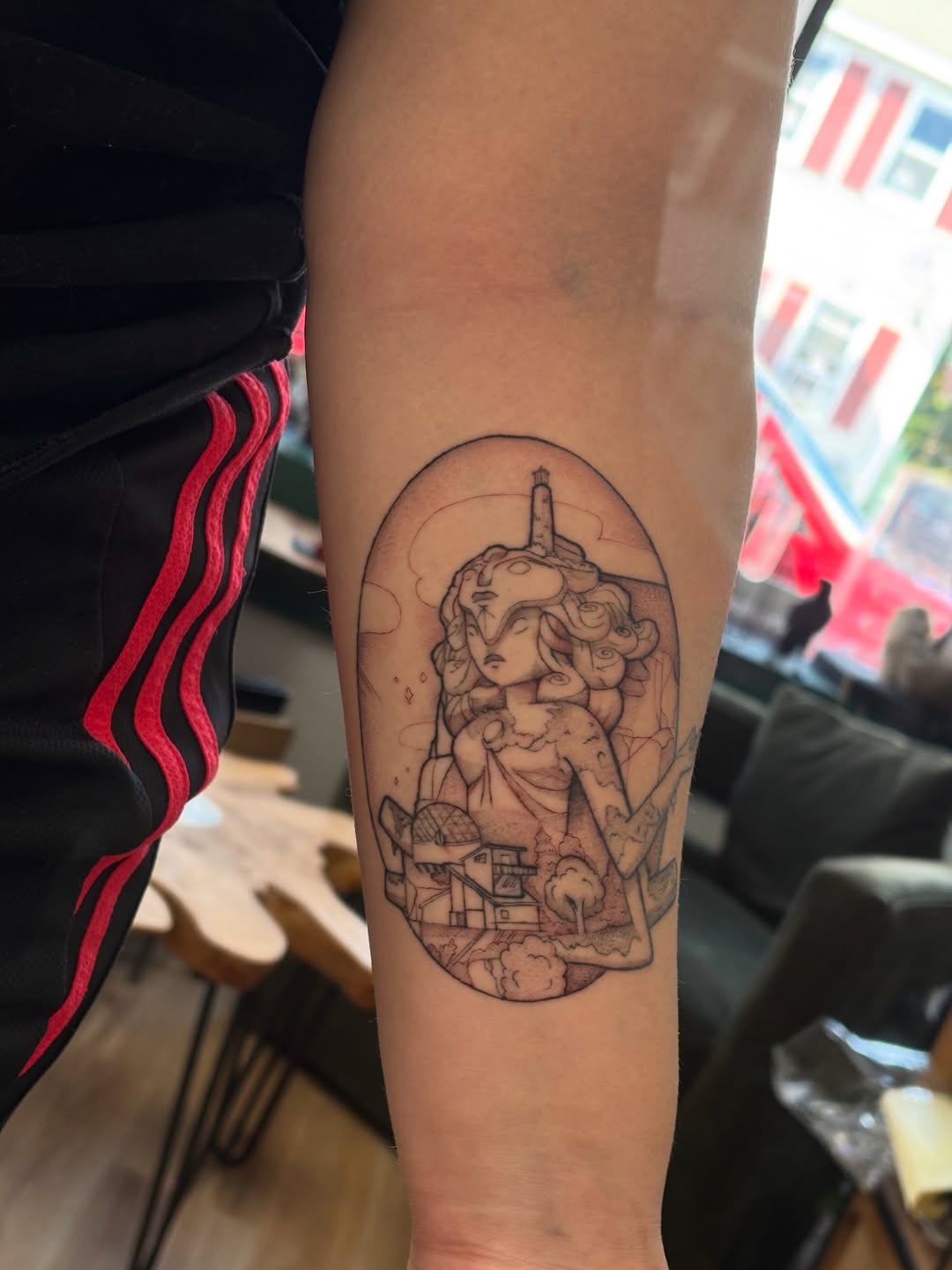 Tattoo by @chloeshaytattoo — black_and_grey