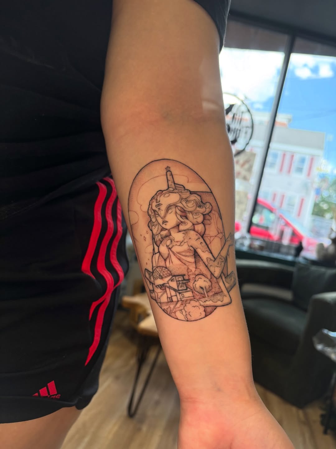 Tattoo by @chloeshaytattoo — black_and_grey